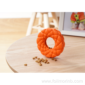 Natural Rubber toy treat pet toy Ring feeder